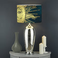 Vintage Sun And Moon Print Drum Lamp Shade
