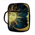 Vintage Sun And Moon Print Front Pocket Bible Bag