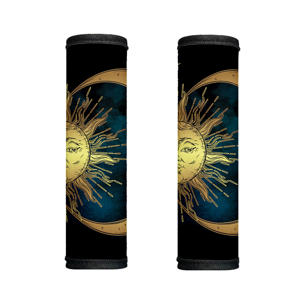 Vintage Sun And Moon Print Handle Covers