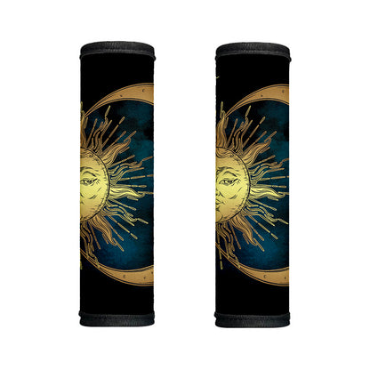 Vintage Sun And Moon Print Handle Covers