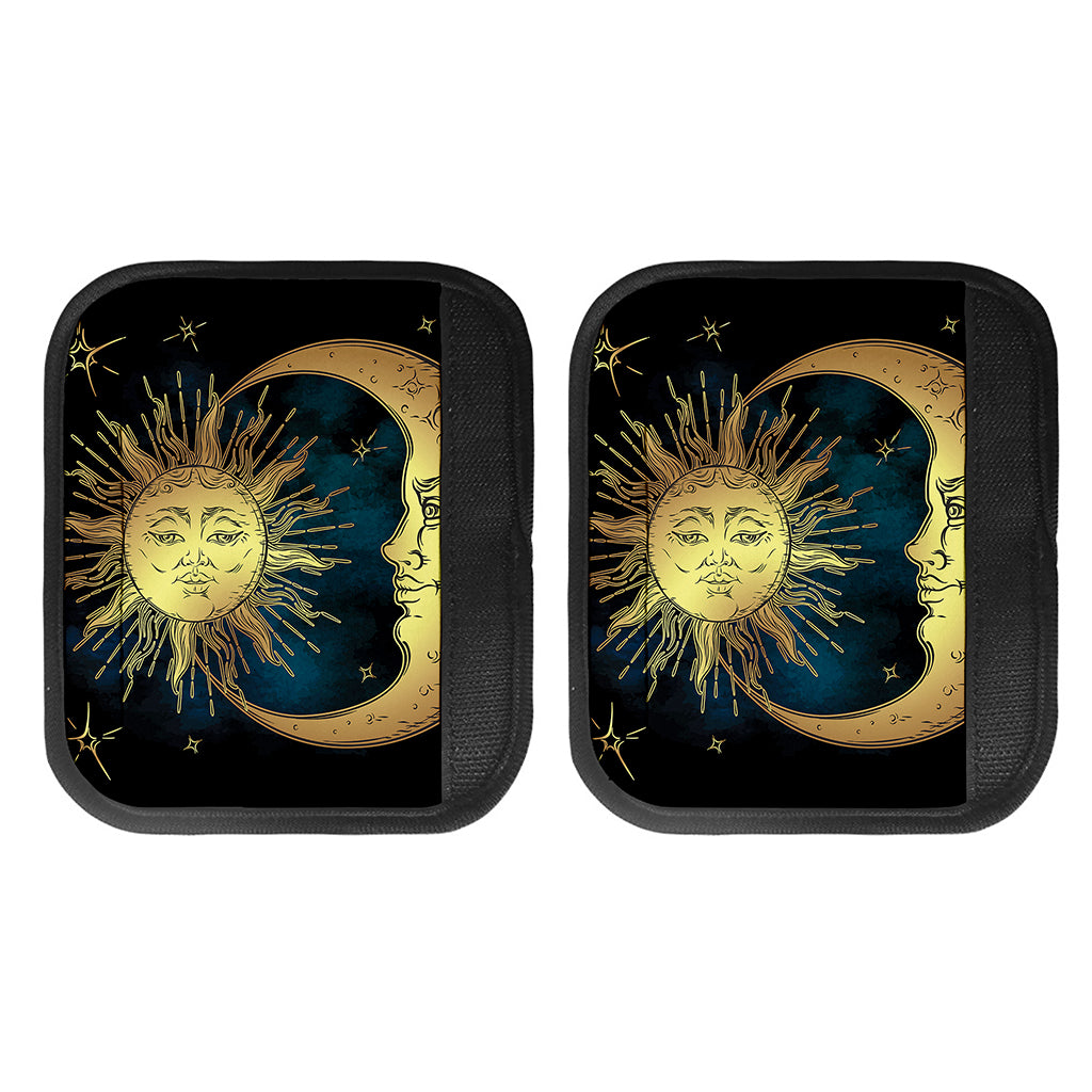 Vintage Sun And Moon Print Handle Covers