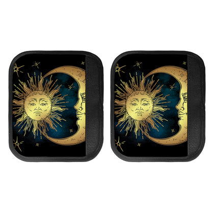 Vintage Sun And Moon Print Handle Covers