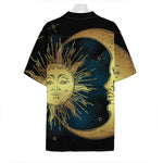 Vintage Sun And Moon Print Hawaiian Shirt
