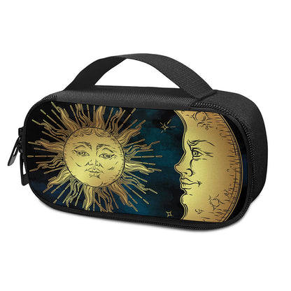 Vintage Sun And Moon Print Insulin Cooler Travel Case