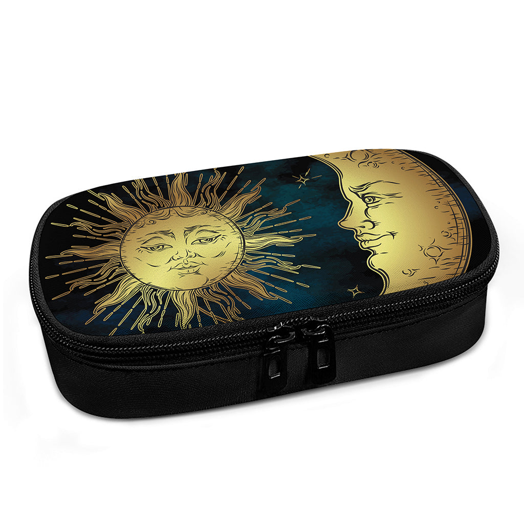 Vintage Sun And Moon Print Insulin Cooler Travel Case