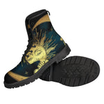 Vintage Sun And Moon Print Backpack