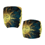 Vintage Sun And Moon Print Office Chair Cover