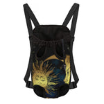 Vintage Sun And Moon Print Pet Carrier Backpack