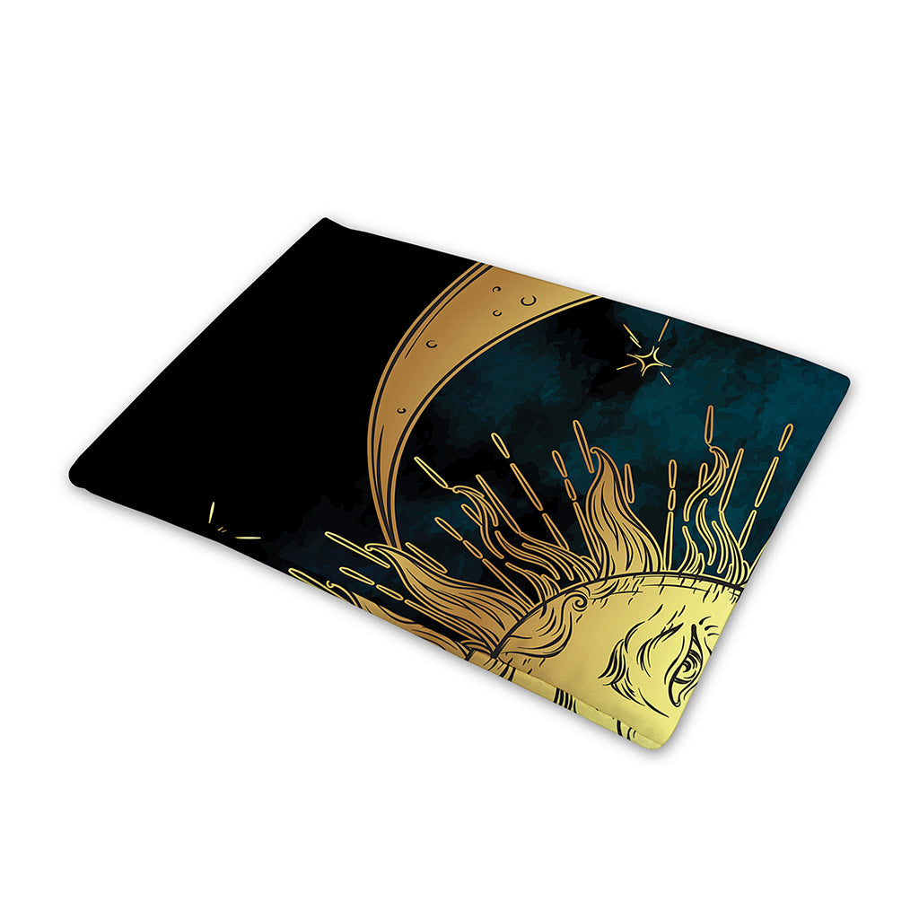 Vintage Sun And Moon Print Pet Cooling Mat Cover