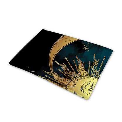 Vintage Sun And Moon Print Pet Cooling Mat Cover