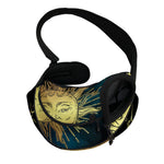 Vintage Sun And Moon Print Pet Sling Carrier