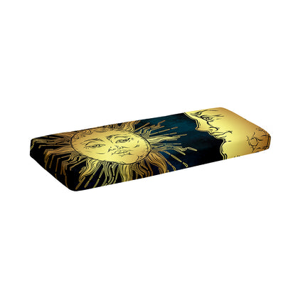 Vintage Sun And Moon Print Piano Keyboard Cover