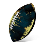 Vintage Sun And Moon Print Rugby Ball