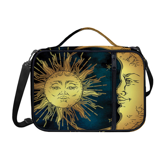 Vintage Sun And Moon Print Shoulder Strap Bible Bag