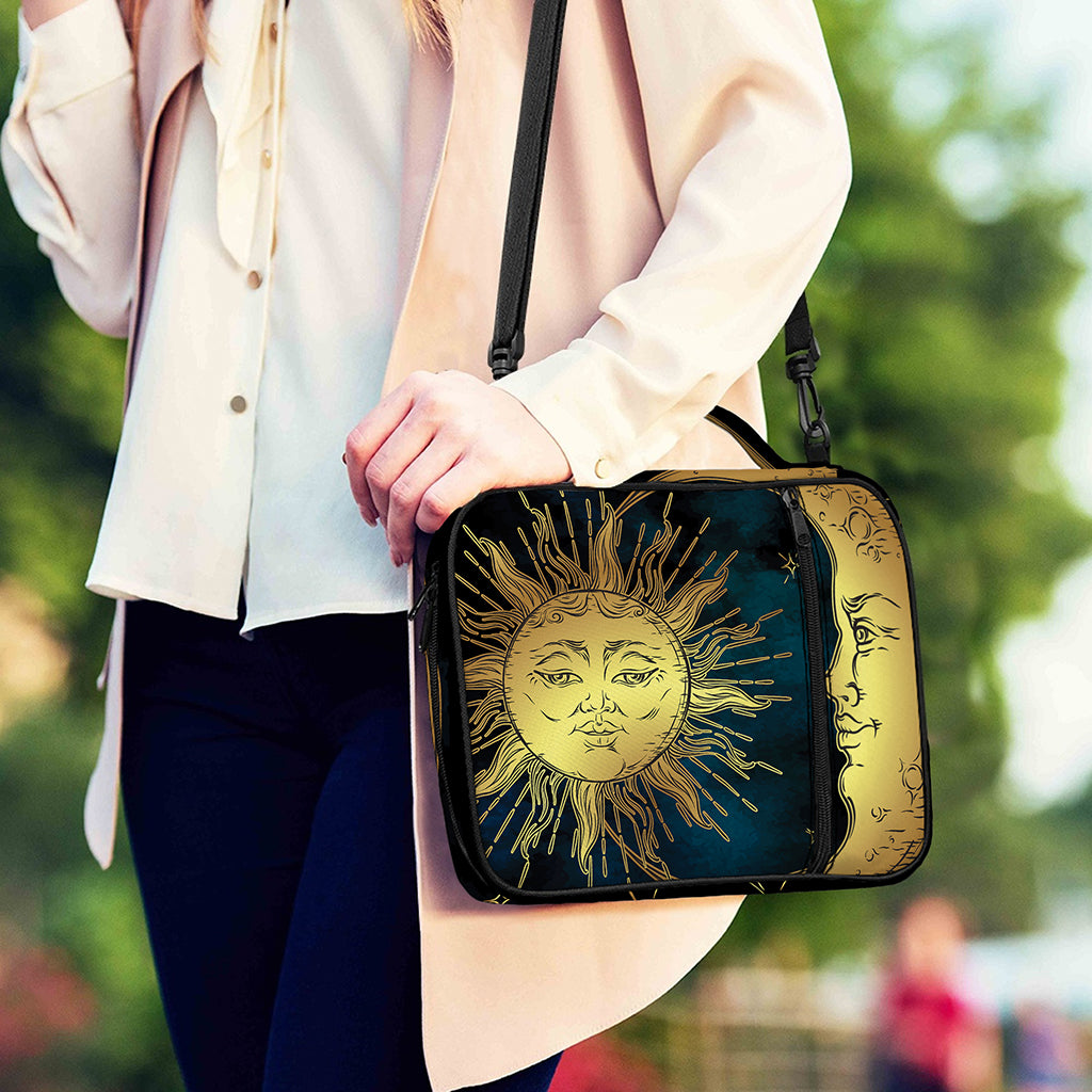 Vintage Sun And Moon Print Shoulder Strap Bible Bag