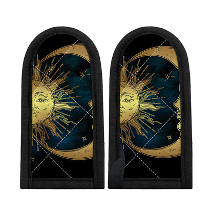 Vintage Sun And Moon Print Skillet Handle Cover