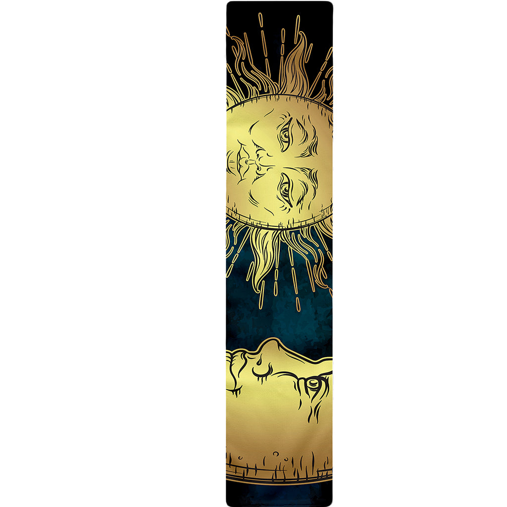 Vintage Sun And Moon Print Table Runner