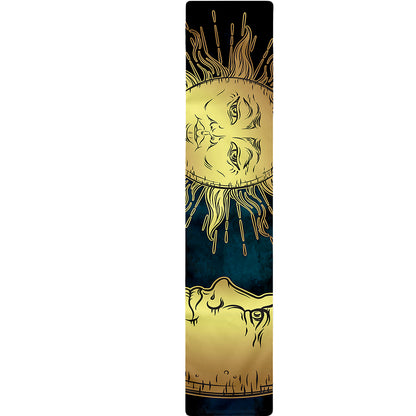 Vintage Sun And Moon Print Table Runner