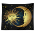 Vintage Sun And Moon Print Tapestry