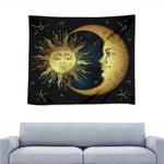 Vintage Sun And Moon Print Tapestry