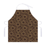 Vintage Sun Pattern Print Adjustable Apron