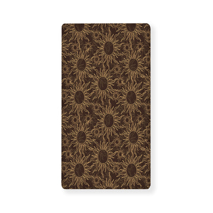 Vintage Sun Pattern Print Baby Crib Sheet