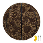 Vintage Sun Pattern Print Basketball