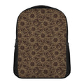 Vintage Sun Pattern Print Casual Backpack