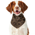 Vintage Sun Pattern Print Dog Bandana
