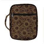 Vintage Sun Pattern Print Front Pocket Bible Bag