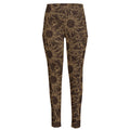 Vintage Sun Pattern Print High-Waisted Pocket Leggings