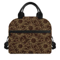Vintage Sun Pattern Print Insulated Lunch Bag