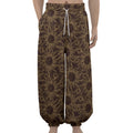Vintage Sun Pattern Print Lantern Pants