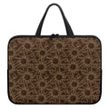 Vintage Sun Pattern Print Laptop Sleeve With Handle