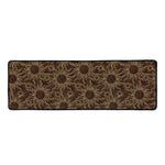 Vintage Sun Pattern Print Long Kitchen Mat