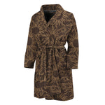 Vintage Sun Pattern Print Men's Bathrobe