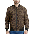 Vintage Sun Pattern Print Men's Bomber Jacket