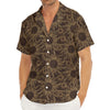 Vintage Sun Pattern Print Men's Deep V-Neck Shirt