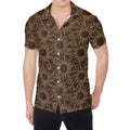 Vintage Sun Pattern Print Men's Shirt