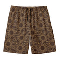 Vintage Sun Pattern Print Men's Swim Trunks