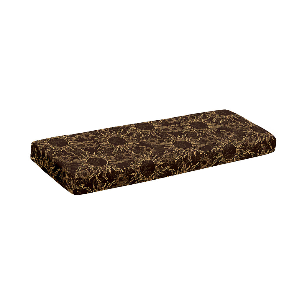 Vintage Sun Pattern Print Piano Keyboard Cover