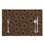 Vintage Sun Pattern Print Placemat