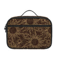 Vintage Sun Pattern Print Portable Lunch Bag