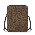 Vintage Sun Pattern Print Rectangular Crossbody Bag