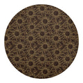 Vintage Sun Pattern Print Round Blanket