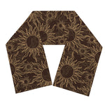 Vintage Sun Pattern Print Scarf