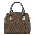 Vintage Sun Pattern Print Shoulder Handbag