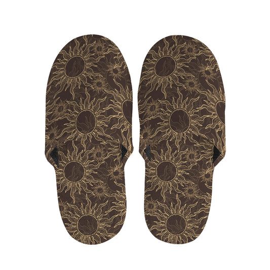 Vintage Sun Pattern Print Slippers