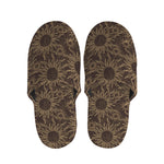 Vintage Sun Pattern Print Slippers