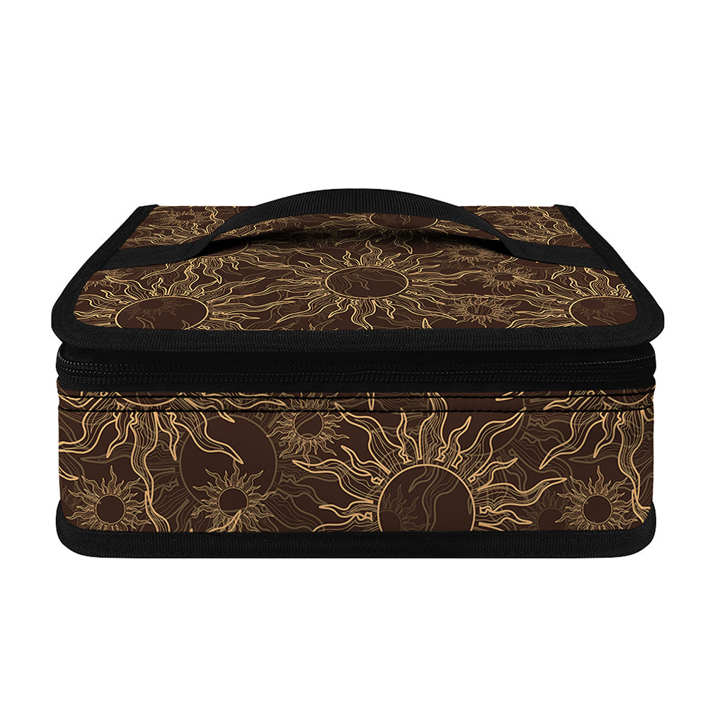 Vintage Sun Pattern Print Small Lunch Bag